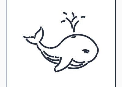 Whale with water